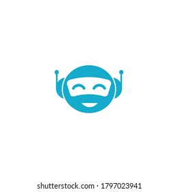 Robot  logo vector icon illustration design