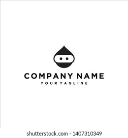 robot logo water / robot logo / water logo / drop logo