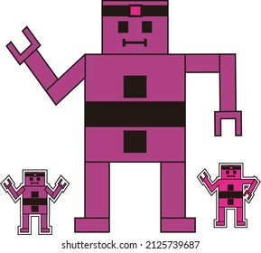 Robot logos can also be used for children's pictures
