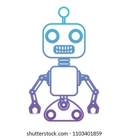 robot machine isolated icon