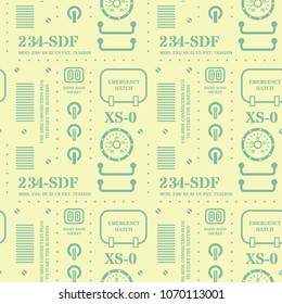 Robot machine metal pattern. Industrial geometric series.