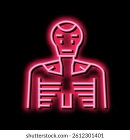 robot machine neon light sign vector. robot machine illustration