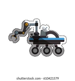 Robot machine technology icon vector illustration graphic design