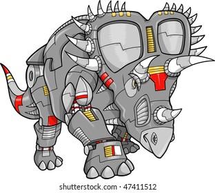 Robot Machine Triceratops Dinosaur