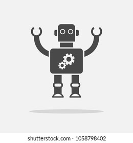 robot machine vector icon