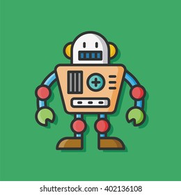 robot machine vector icon