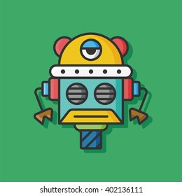 robot machine vector icon
