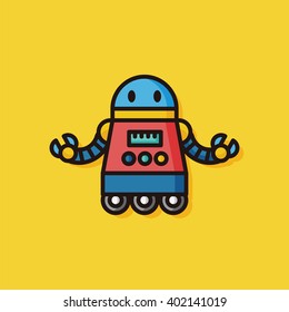 robot machine vector icon