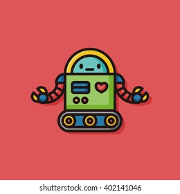 robot machine vector icon