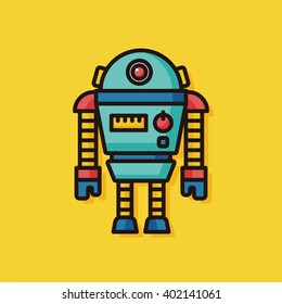 robot machine vector icon