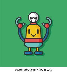 robot machine vector icon