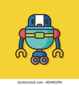 robot machine vector icon