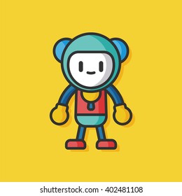 robot machine vector icon