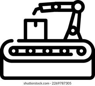 Robot Manufacture Icon Vector: An icon vector that represents robot manufacture often features a robotic arm or a factory symbol with a robotic worker. This icon is commonly used to indicate manufactu