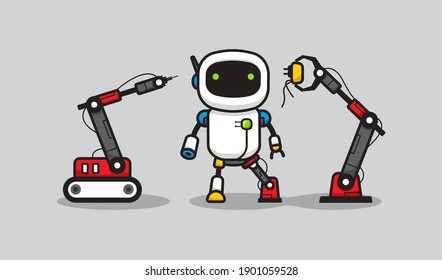 Robot manufacturing process design concept