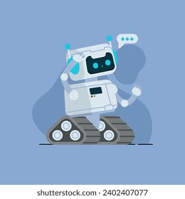 Robot Mascot Character Vector Ai Robot