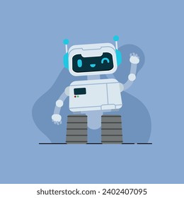 Robot Mascot Character Vector Ai Robot