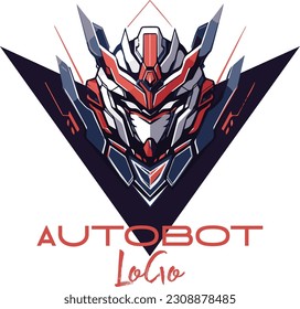 Robot mascot logo design vector with modern illustration concept style for badge, emblem and tshirt printing. Robotic illustration for esport team and sport.