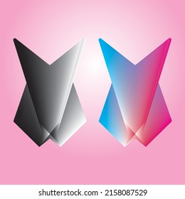 the robot mask statue.pair of robbot head shape design.