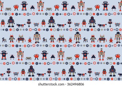 robot mechanic toy pattern