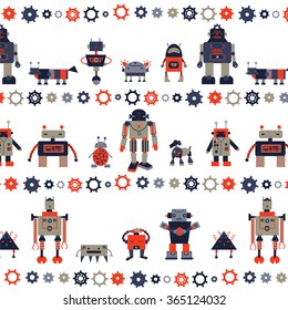 robot mechanic toy pattern