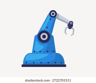 Mechanische Hand des Roboters. Hochwertige AI-Roboterbild AI-Technologie, Vektorgrafik