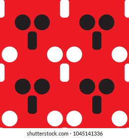 Robot mechanism seamless pattern. Strict line geometric pattern for your design.