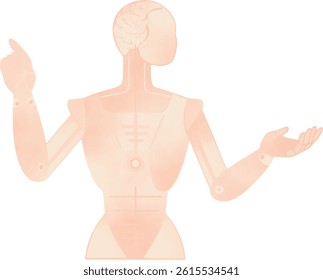 Robot Men Working art illustrations design printable decoration body masking 
