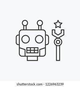 Robot Modern Simple Vector Icon