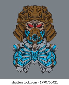 robot monster illustration vector graphic