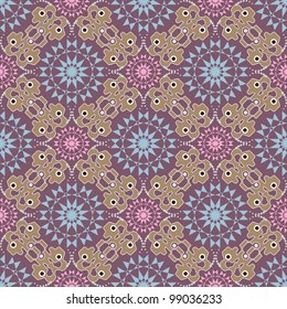 Robot and monsters modern seamless pattern