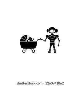 robot nanny icon. Element of home robot icon for mobile concept and web apps. Detailed robot nanny icon can be used for web and mobile