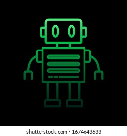 Robot nolan icon. Simple thin line, outline vector of intelligence icons for ui and ux, website or mobile application