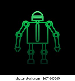 Robot nolan icon. Simple thin line, outline vector of intelligence icons for ui and ux, website or mobile application