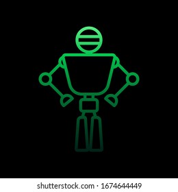 Robot nolan icon. Simple thin line, outline vector of intelligence icons for ui and ux, website or mobile application