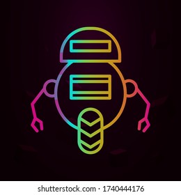 robot nolan icon Simple thin line, outline vector of Robotics engineering icons for ui and ux, website or mobile application