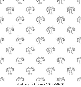 Robot octopus pattern vector seamless repeating for any web design