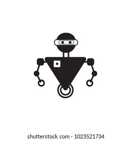 robot on the wheel icon. Element of robots for advertising signs, mobile concept and web apps. Icon for website design and development, app development. Premium icon on white background