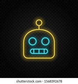 robot paper style, icon. Paper style vector icon,