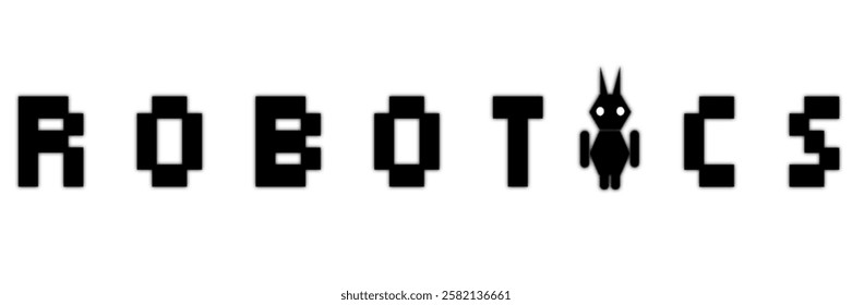 Robot, pixel art, robotics, technology, retro, 8-bit, design, illustration, game, vintage.