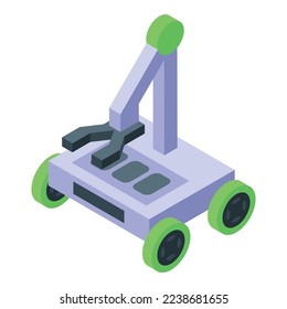 Robot pliers icon isometric vector. Tech smart. Virtual program