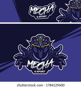 robot premium mascot logo template