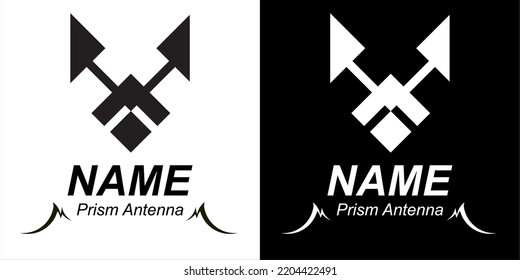 Una antena con forma de prisma robot