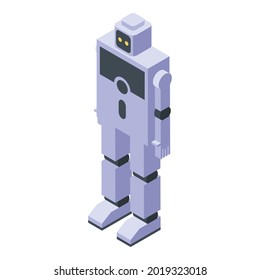 Robot programming icon. Isometric of robot programming vector icon for web design isolated on white background