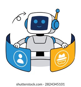 Robot protecting anonymous user data and concealed digital identity.