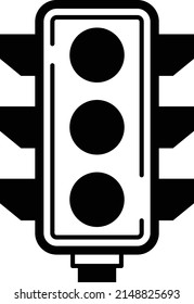 Robot Road Signal Vector Icon Design, Motor Vehicle Service and automobile repair shop Symbol, Lorry spare parts Sign,  automotive technician equipment stock illustration, Traffic light Concept