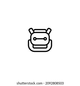 Icono de contorno Robótico Robot, logotipo e ilustración Vector