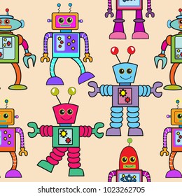 Robot seamless pattern