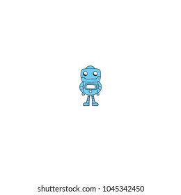 Robot set. Robot character, mascot illustration