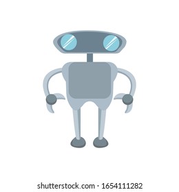 robot simple illustration vector clip art